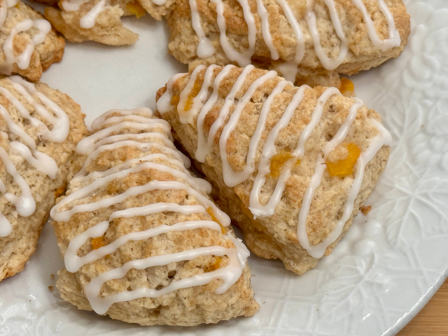 peach cobbler mini scones in shelby county alabama