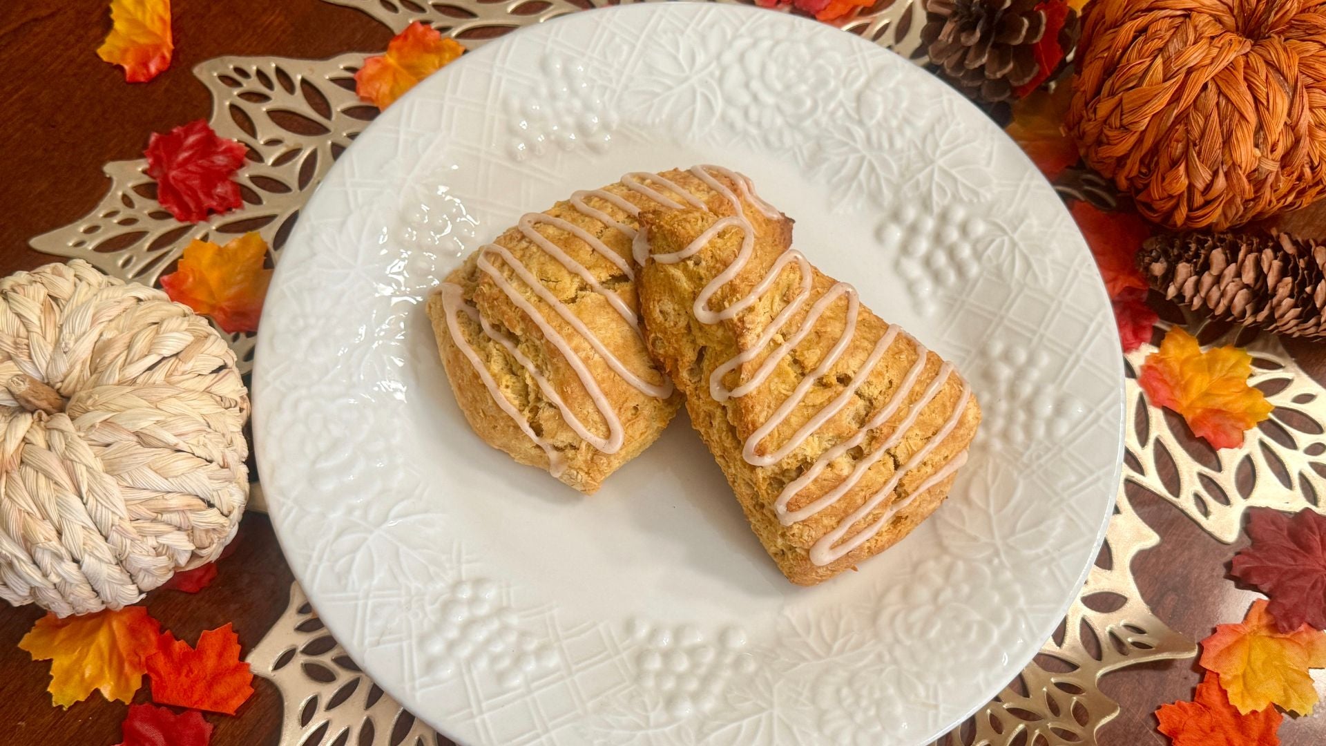 pumpkin spice scones from sweet home scones in alabaster alabama