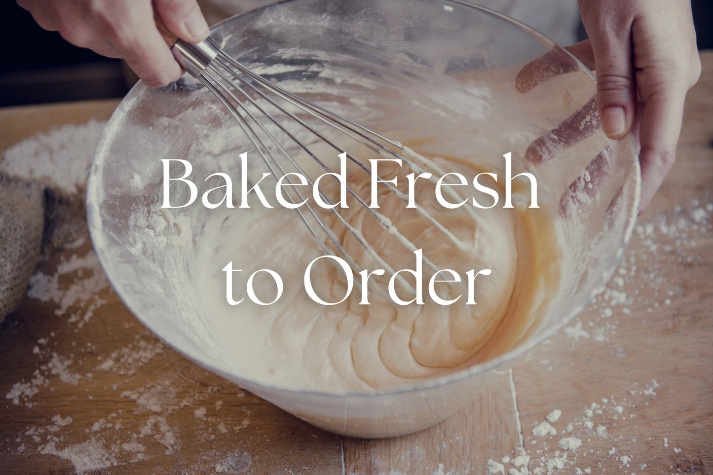 baked fresh to order scones