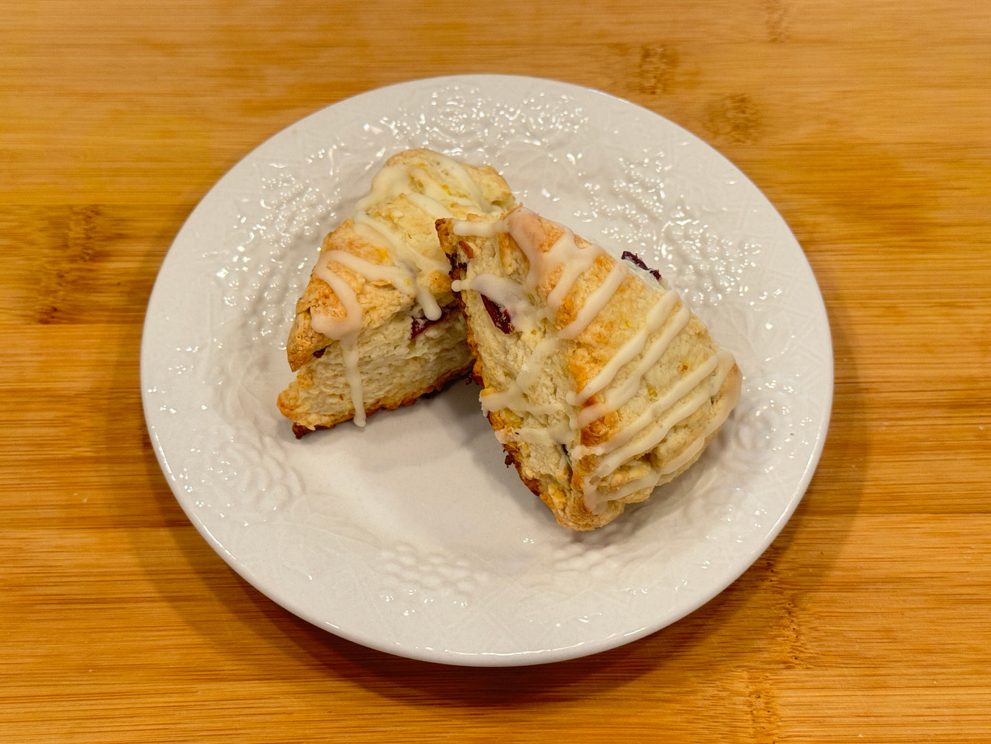 Gluten Free Cranberry Orange Scones