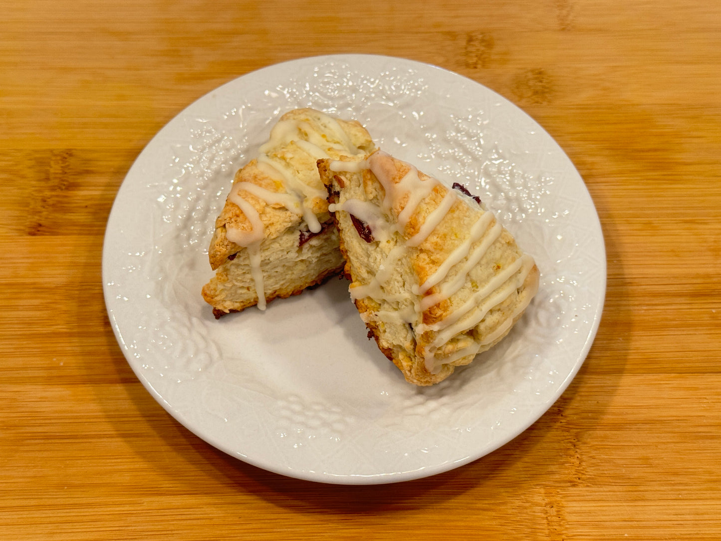 Gluten Free Cranberry Orange Scones