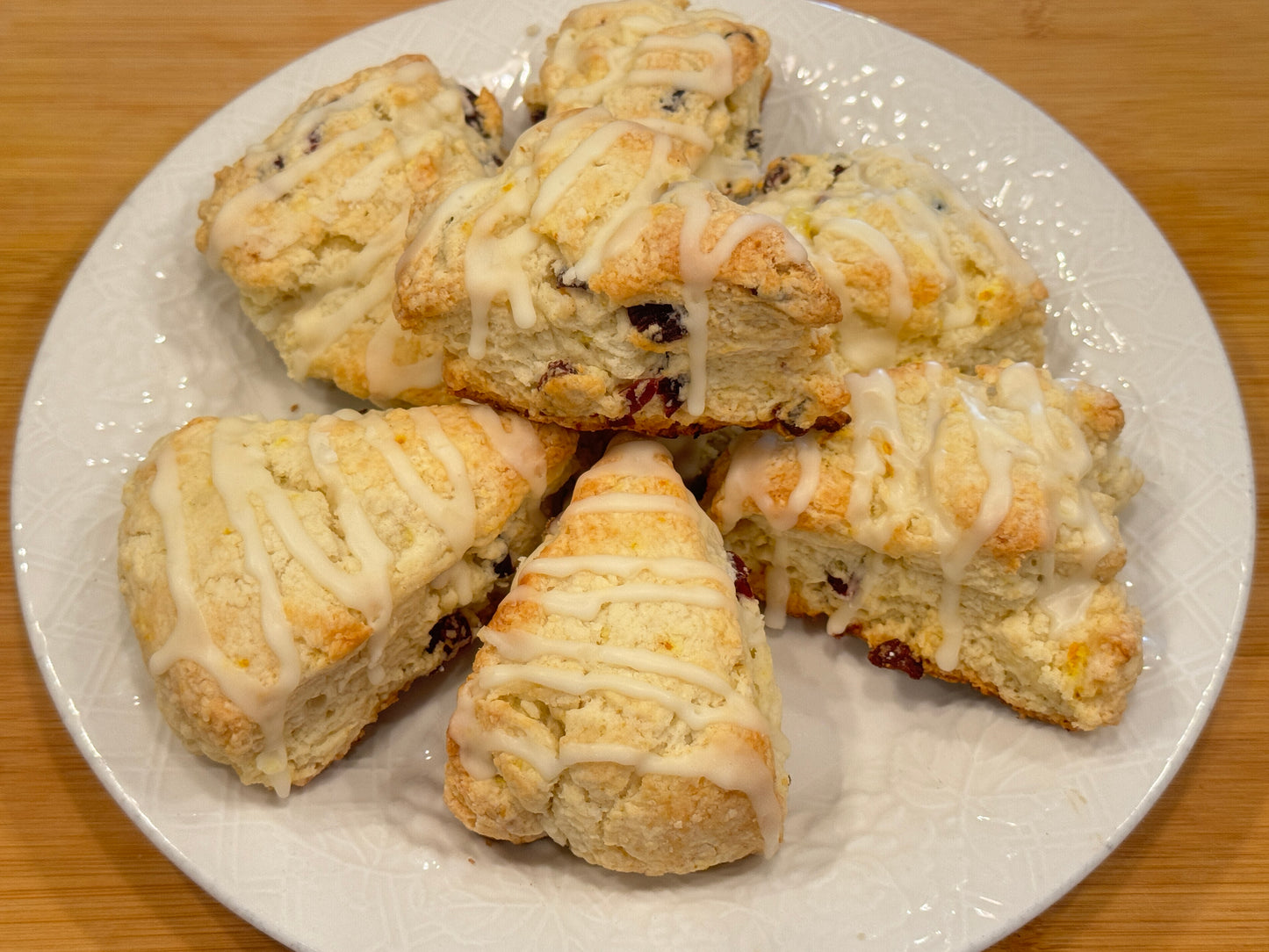 Gluten Free Cranberry Orange Scones