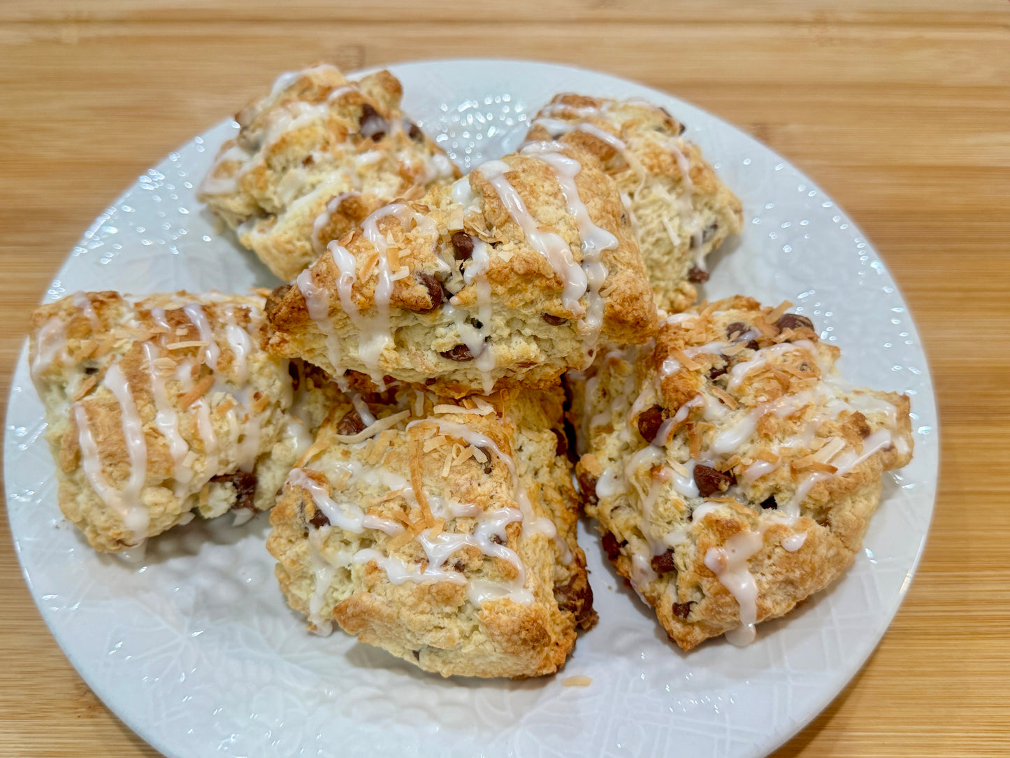 Gluten Free Chocolate Coconut Scones