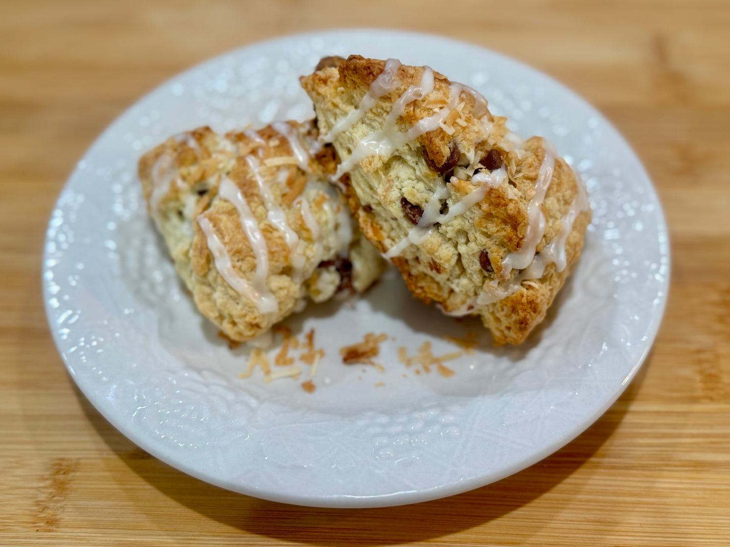 Gluten Free Chocolate Coconut Scones