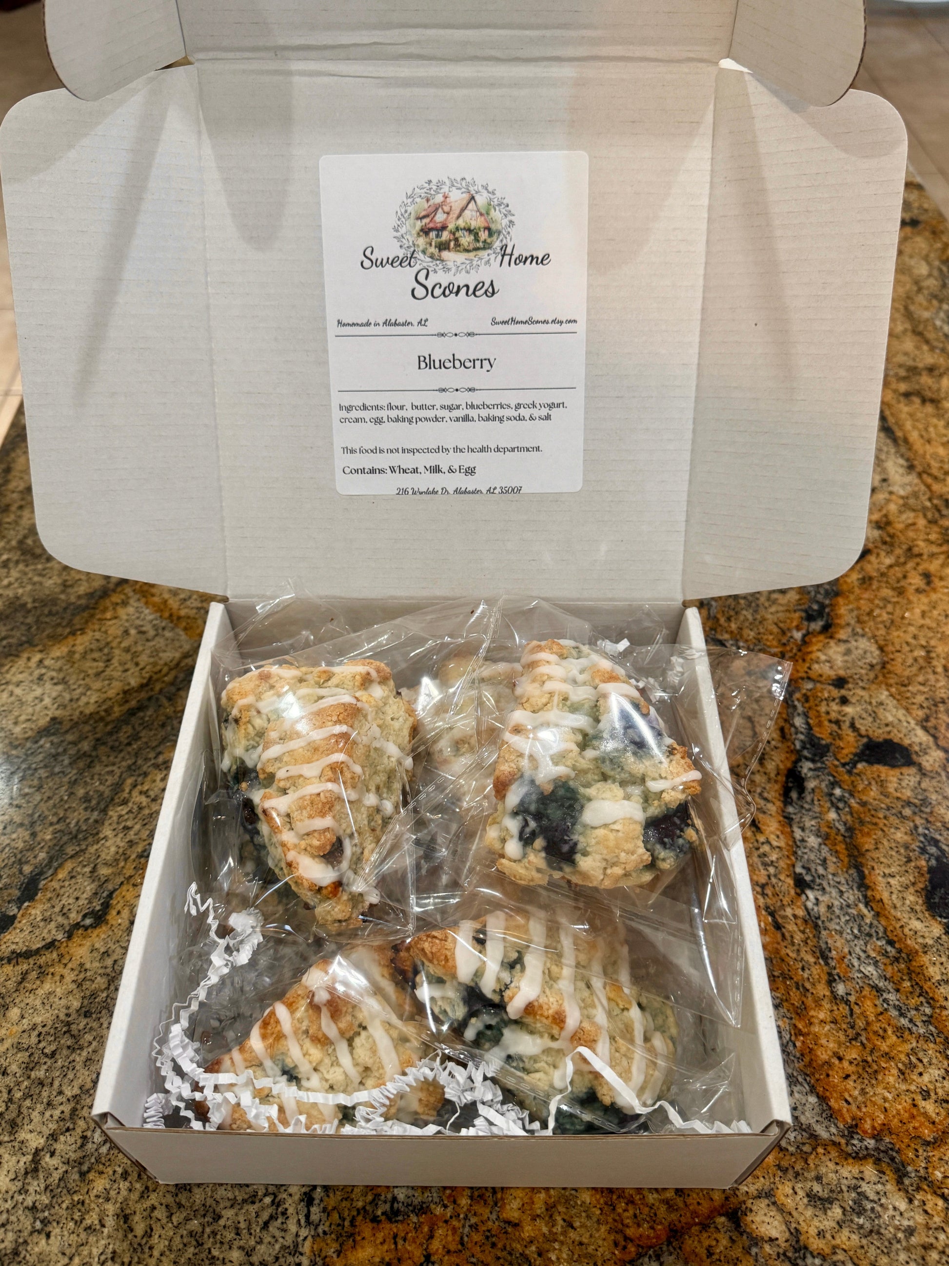 Scone gift box in alabaster Alabama 