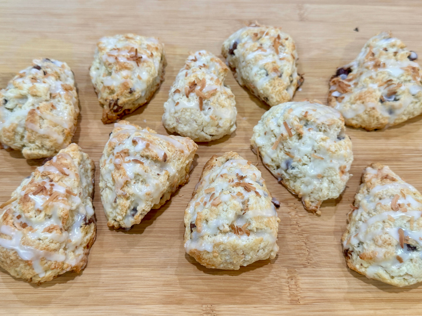 Chocolate Coconut Mini Scones