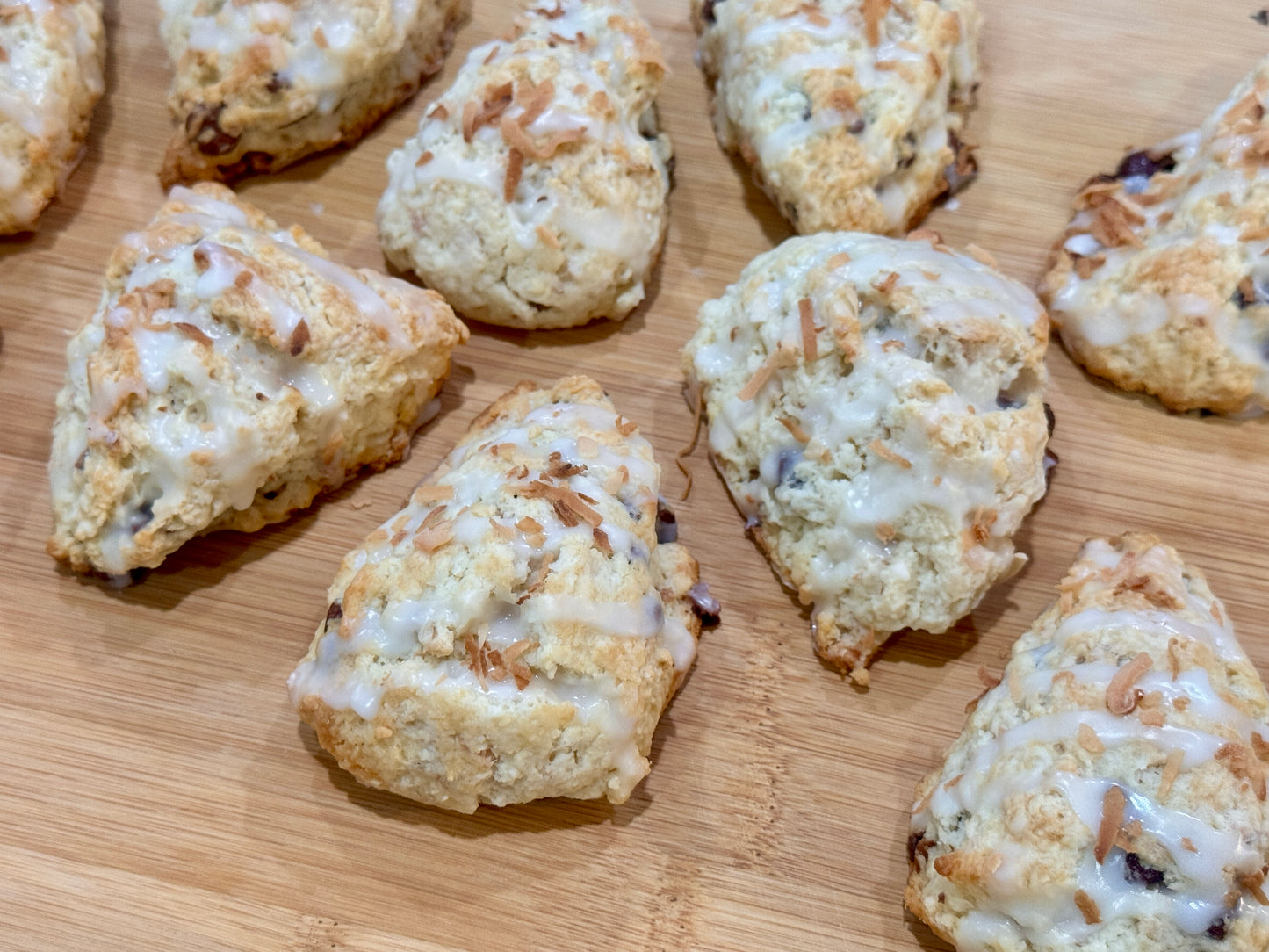 Chocolate Coconut Mini Scones