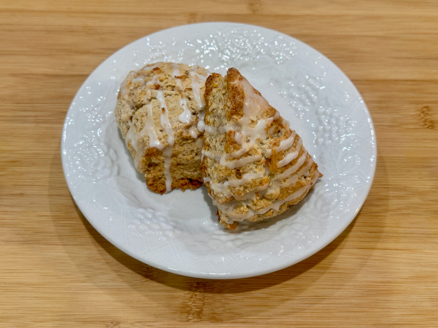 homemade carrot cake scones