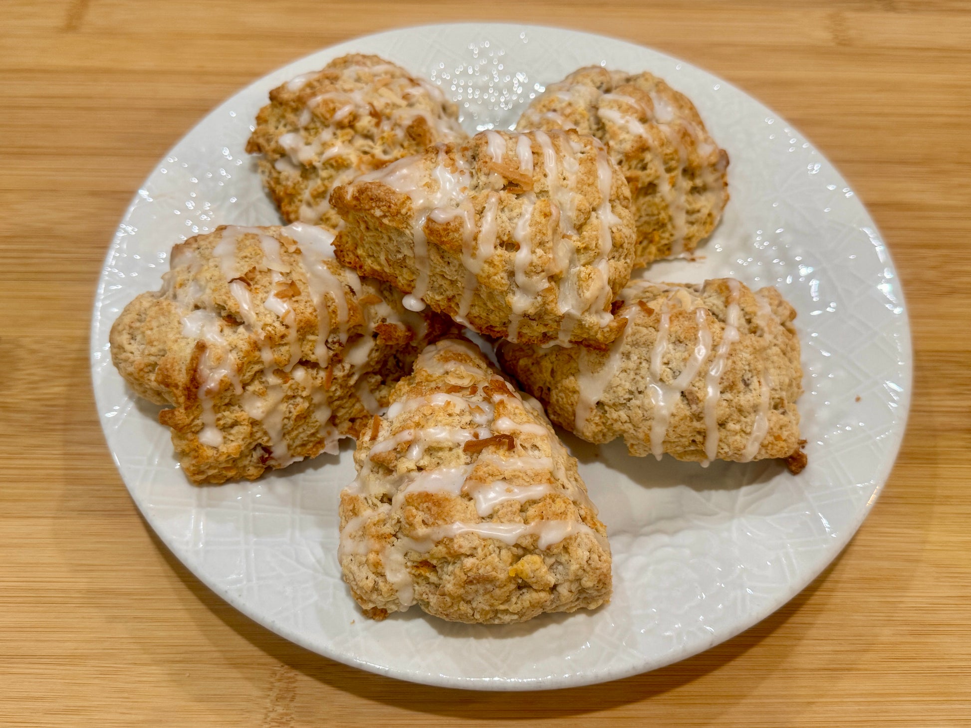 homemade carrot cake scones 