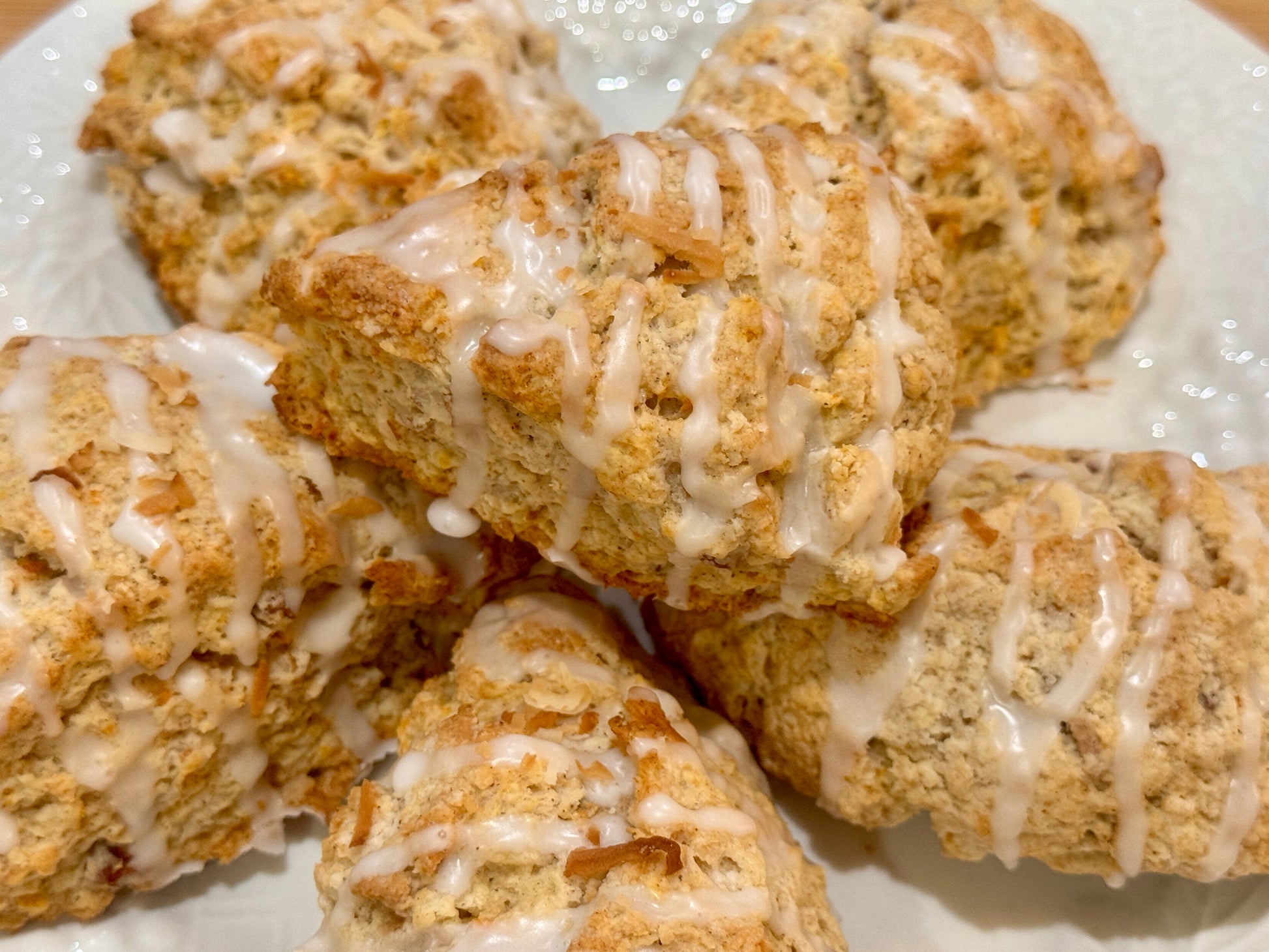 fresh carrot cake scones 