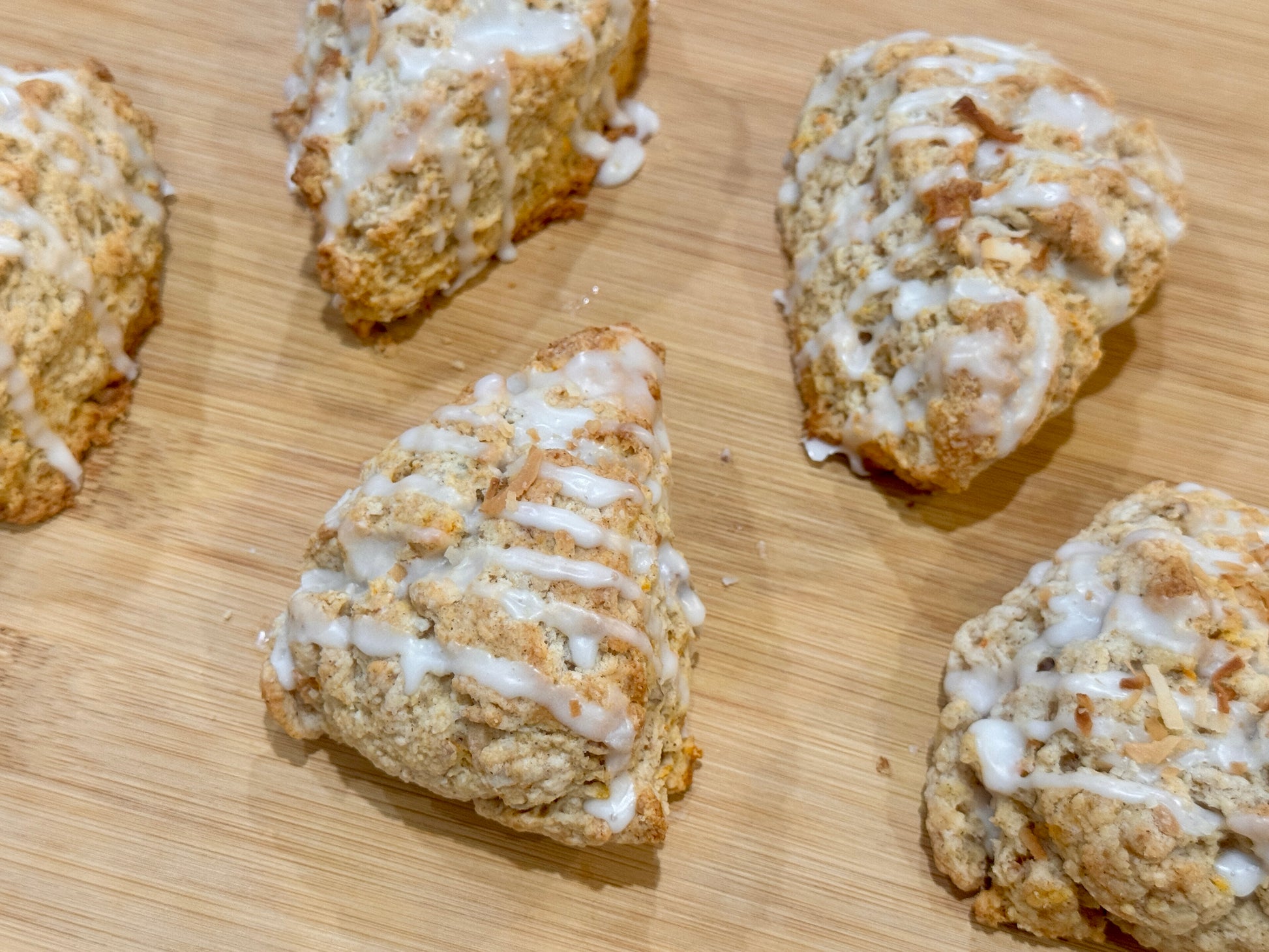 fresh carrot cake scones 