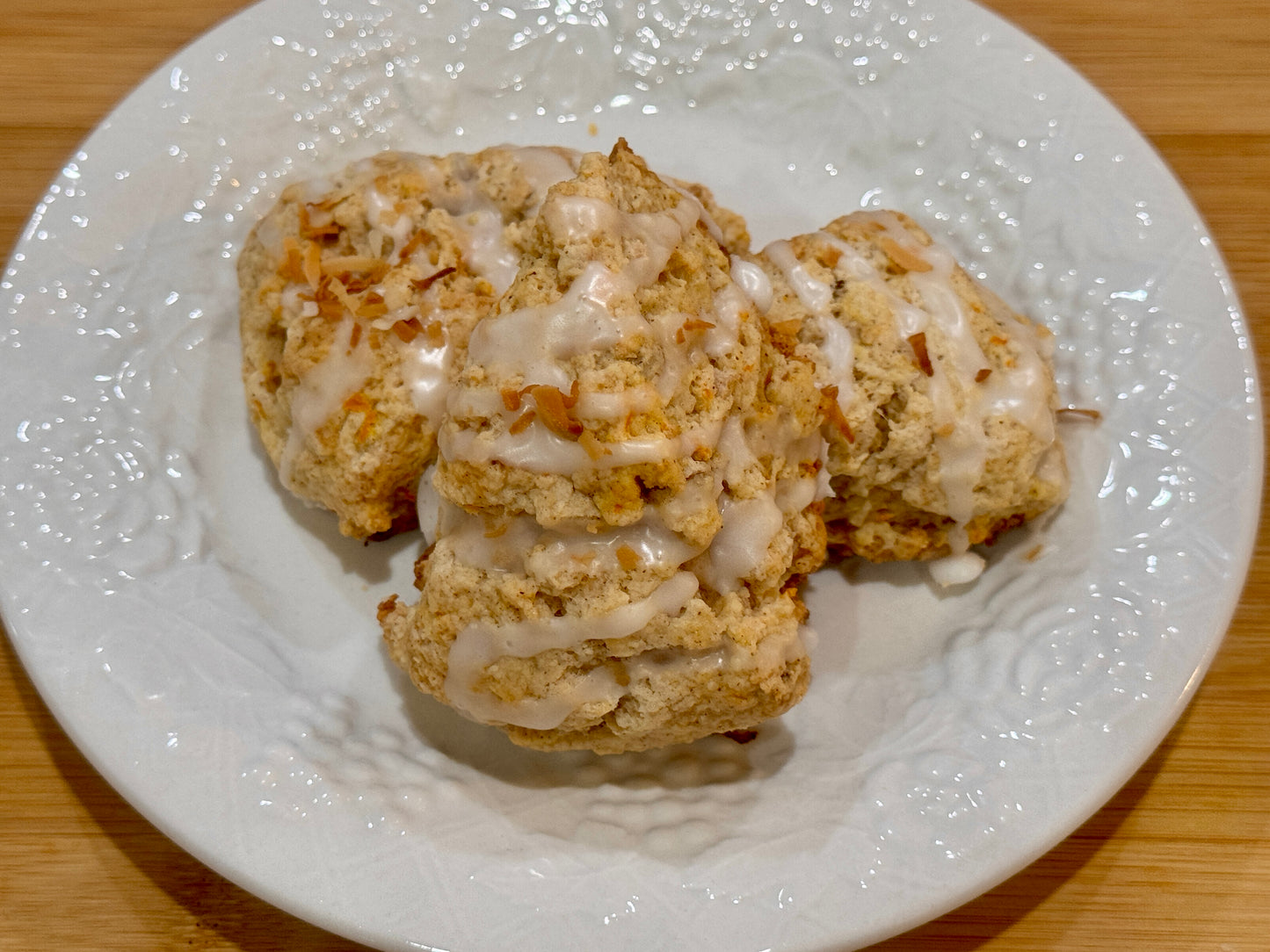 homemade carrot cake mini scones