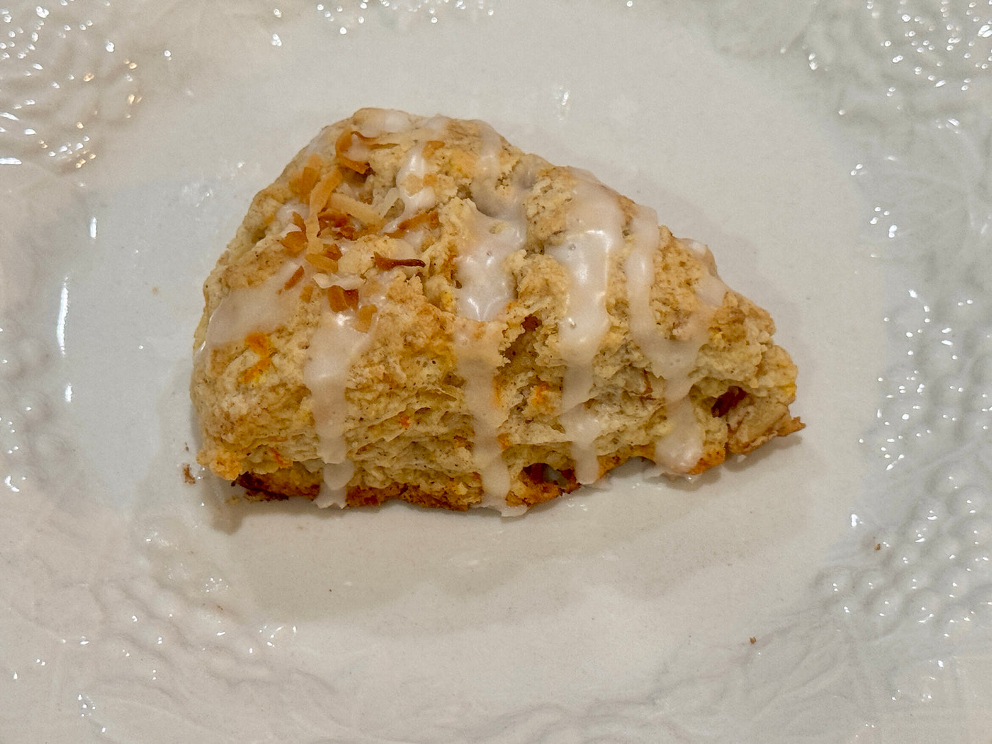 homemade carrot cake mini scones